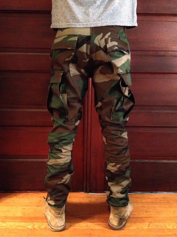 Custom Slim Tapered Authentic Camo BDU Pants 