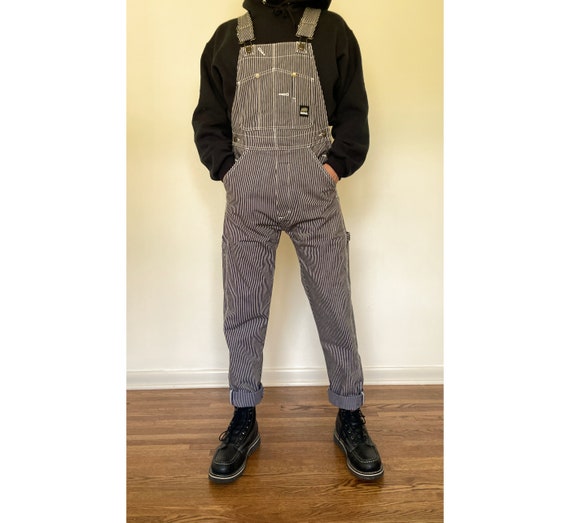 Men's Hickory Stripe Bib Overalls