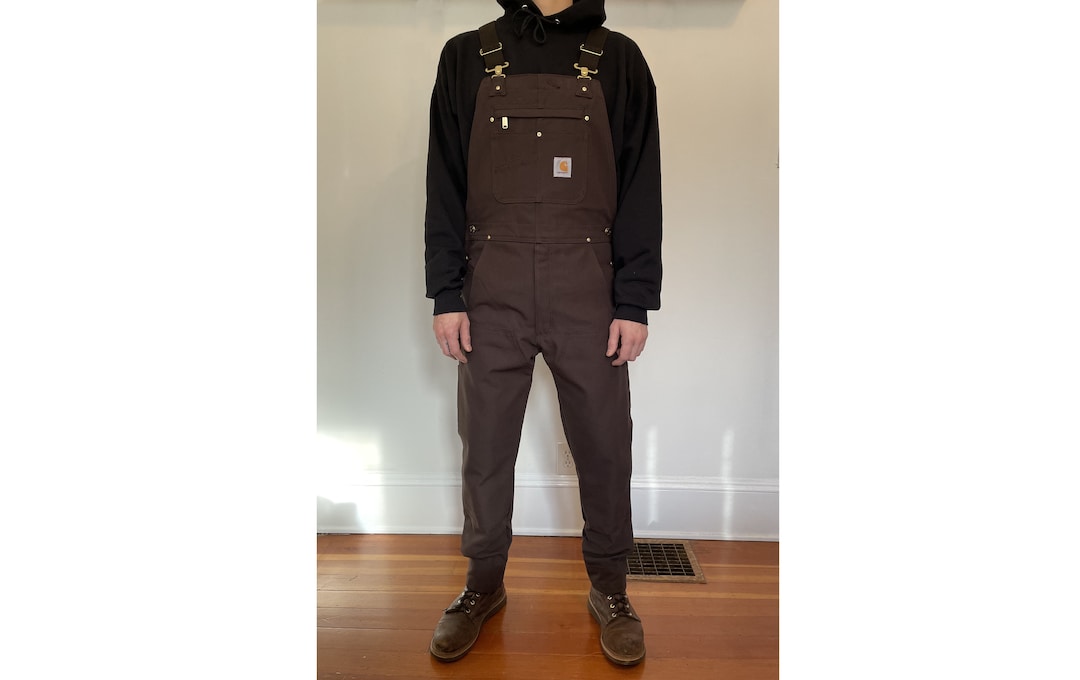 Custom Tailored Carhartt Overalls Dark Brown Etsy