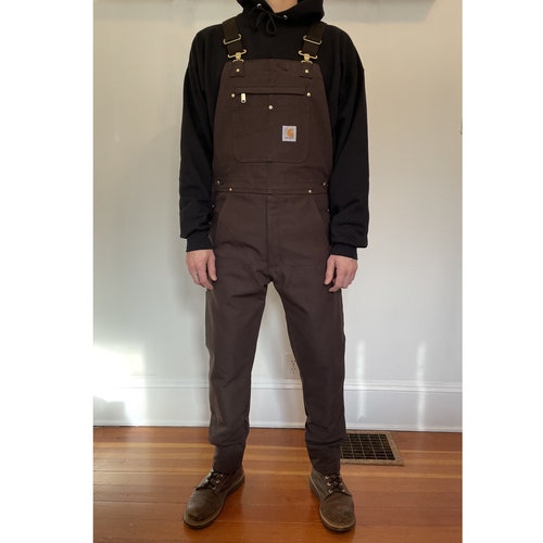 Custom Tailored Carhartt Overalls Navy Blue Etsy