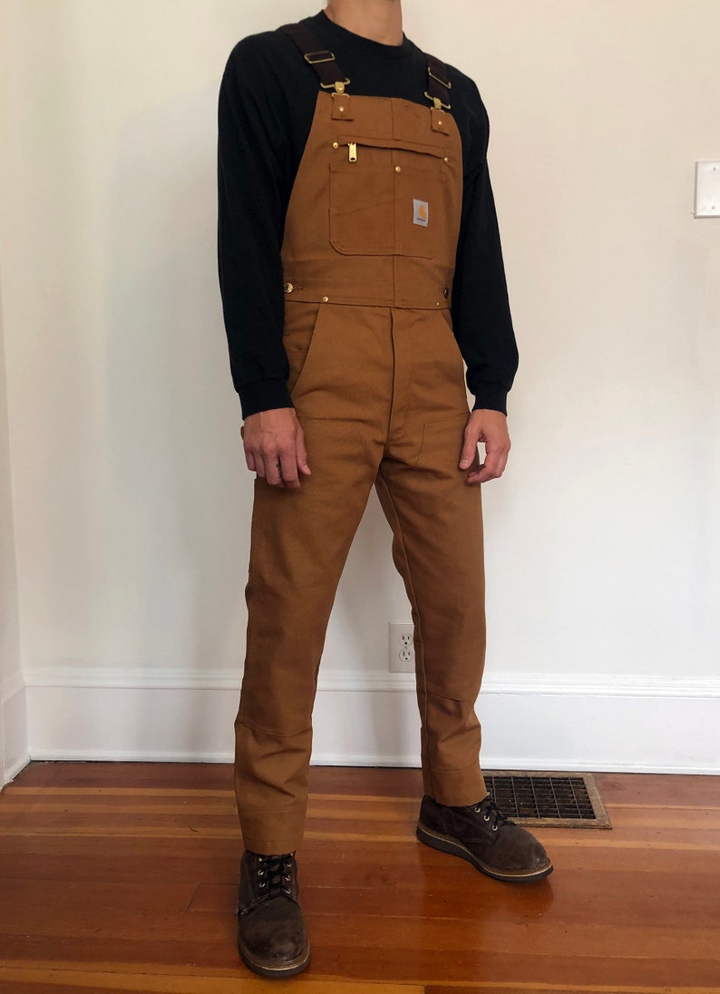 Custom Tailored Carhartt Overalls Black & Carhartt Brown Carhartt Brown