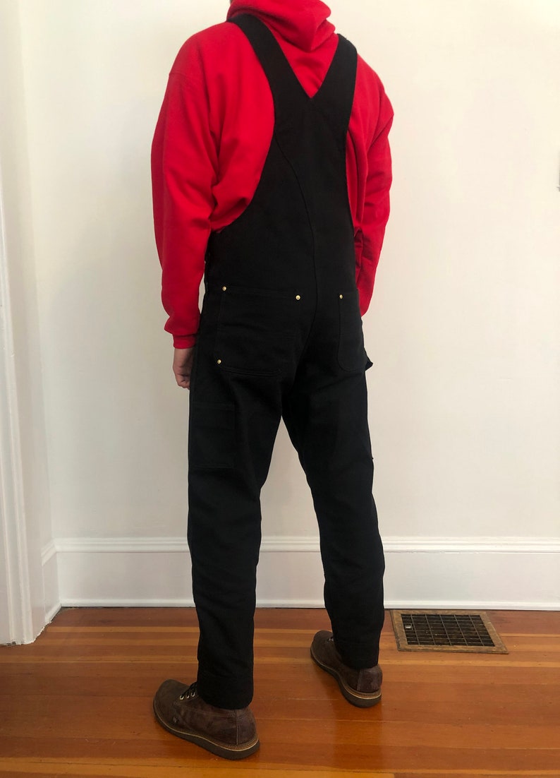 Custom Tailored Carhartt Overalls Black & Carhartt Brown Etsy