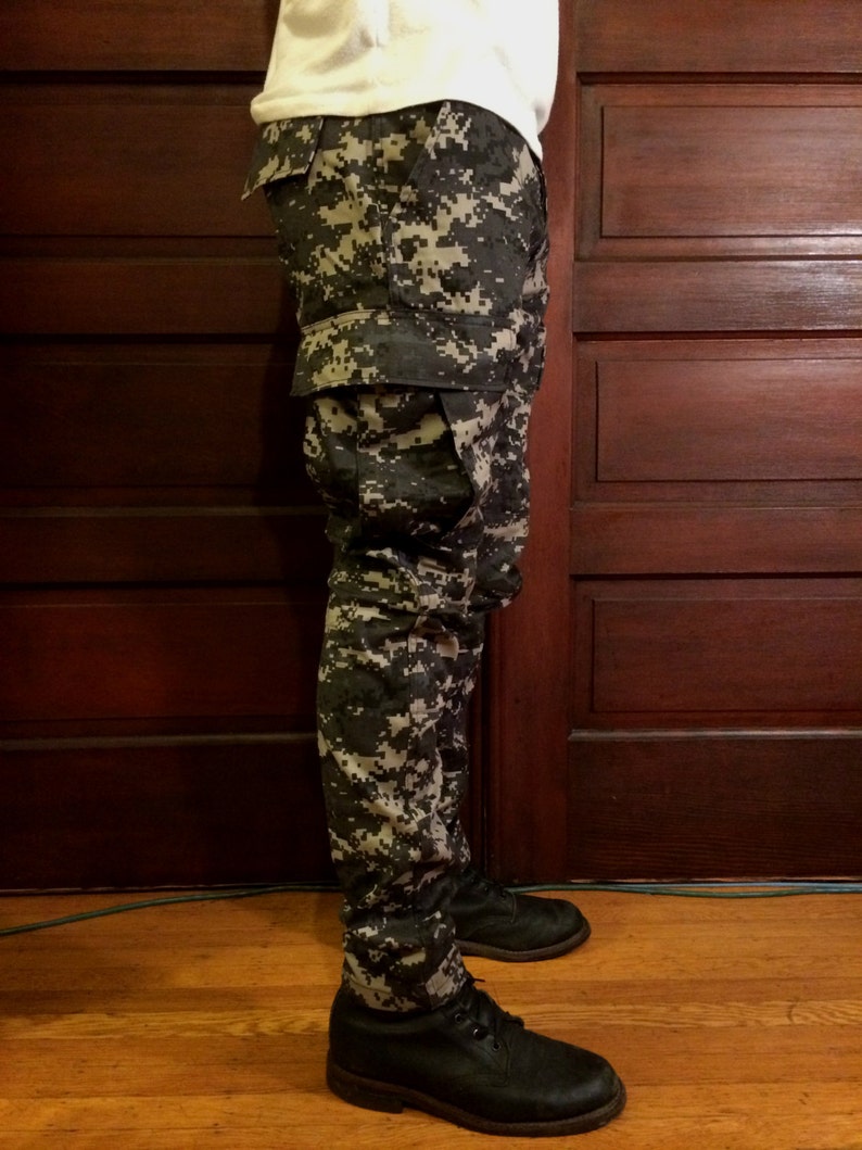 Custom Slim Tapered Authentic Subdued Digital Camo BDU Pants | Etsy
