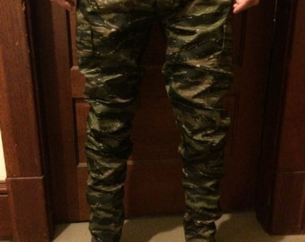 Custom Slim Tapered Tiger Stripe Camo BDU Pants