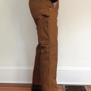 Custom Tailored Carhartt Overalls Black & Carhartt Brown image 8