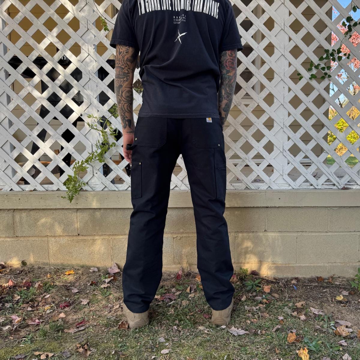 Custom Tailored Carhartt Double Front Work Pants - Black - Etsy