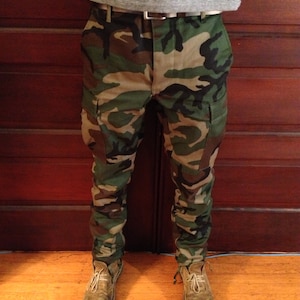 Custom Slim Tapered Authentic Camo BDU Pants