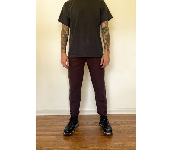Custom Tailored Carhartt Double Front Pants Dark Brown Etsy Canada