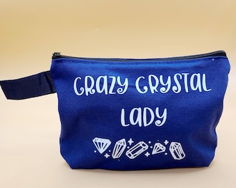 Crazy Crystal Lady Make-up Bag