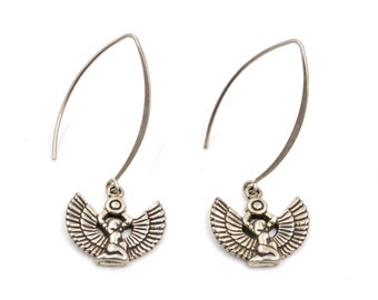 sterling goddess earrings