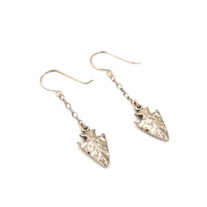 Sterling Arrowhead Earrings // Statement Earrings // Arrow Earrings // Southwestern Statement Earrings