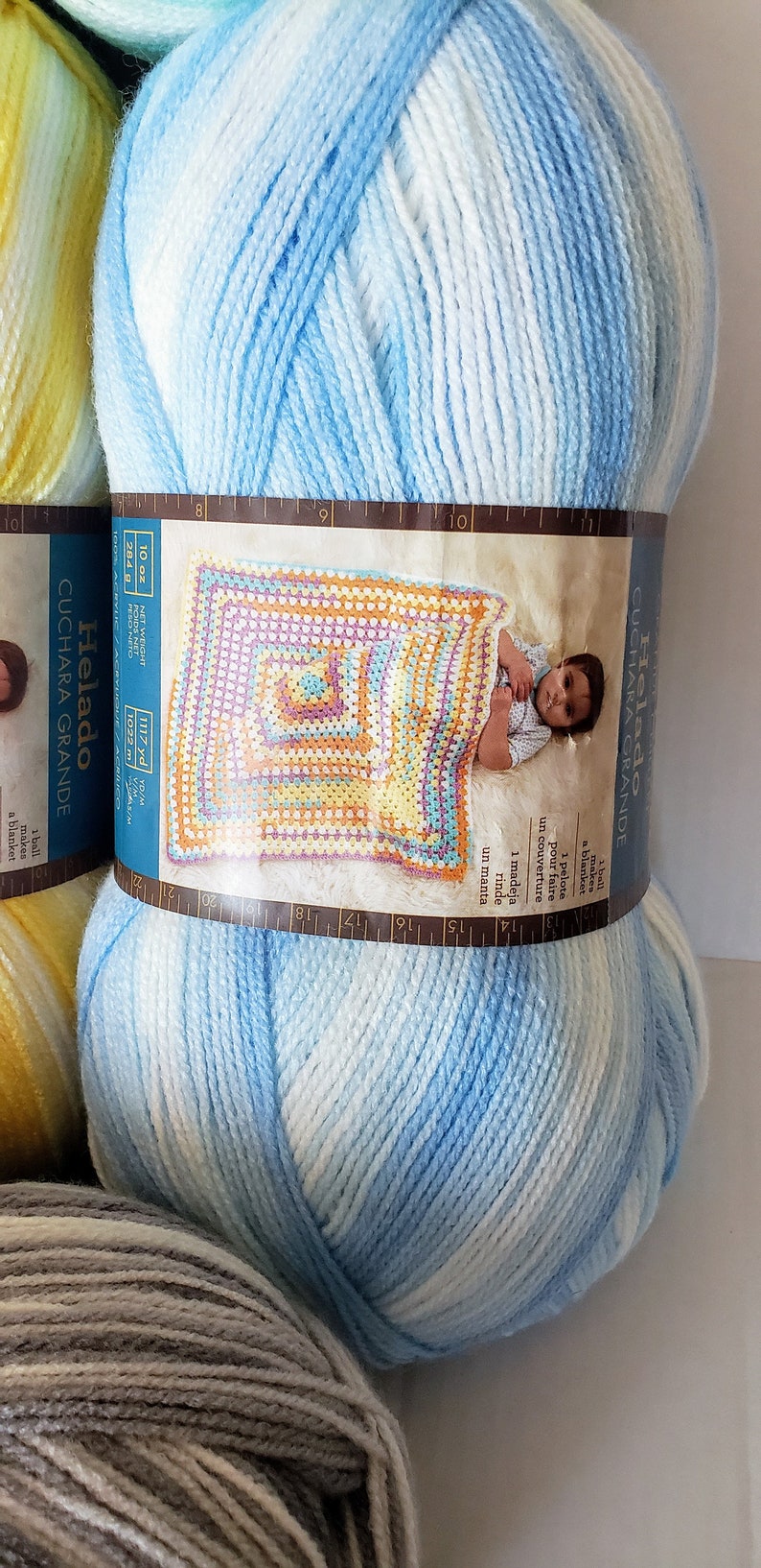 Lion Brand Ice Cream BIG Scoop 10oz 100 Premium Acrylic Lemon Etsy