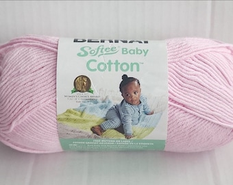 Bernat SOFTEE Baby COTTON Yarnspirations only ONE skein  4.2oz/120g 254y/232m 60%Cotton 40 Acrylic  shade Petal  LAST_ONE!!