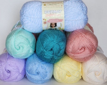 Warm Colors, Bernat Softee Cotton Yarn, 3 DK Weight 4.2oz/254 Yds Cotton/acrylic  Blend, Perfect for Wearables, Low & Fast Ship -  Norway
