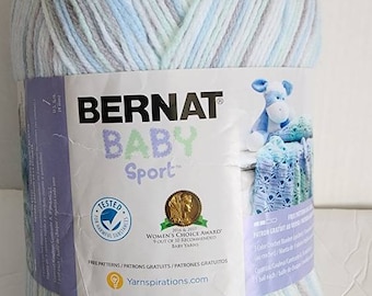 Bernat BABY SPORT Ombre 9.8oz/280g 893y/816m 100% Acrylic  Cool Blue