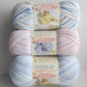 Summer Cotton Bernat Softee Baby Cotton Yarn, 3 DK Weight 4.2oz