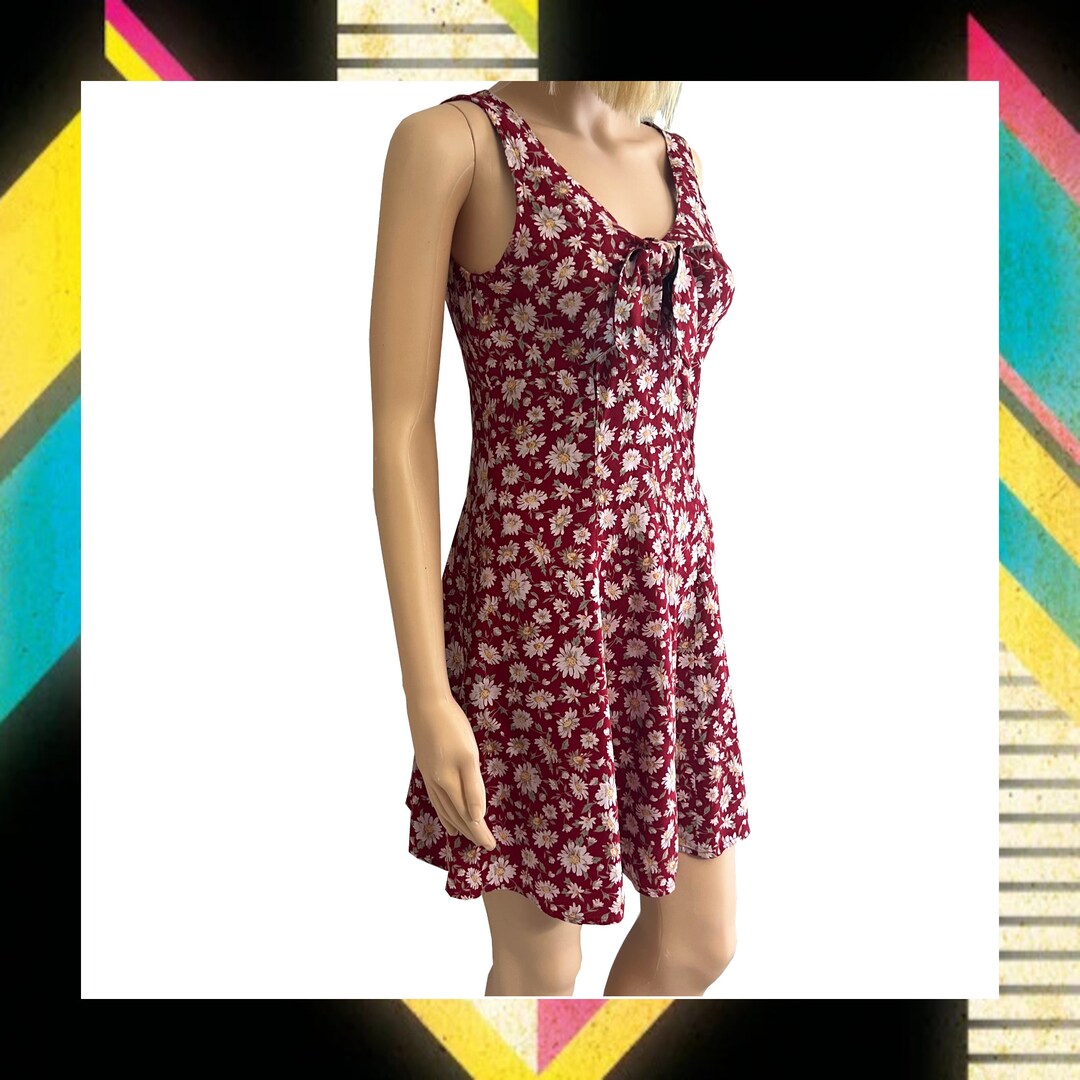 90'S Floral Baby Doll Dress by BYER TOO! California Size - Etsy