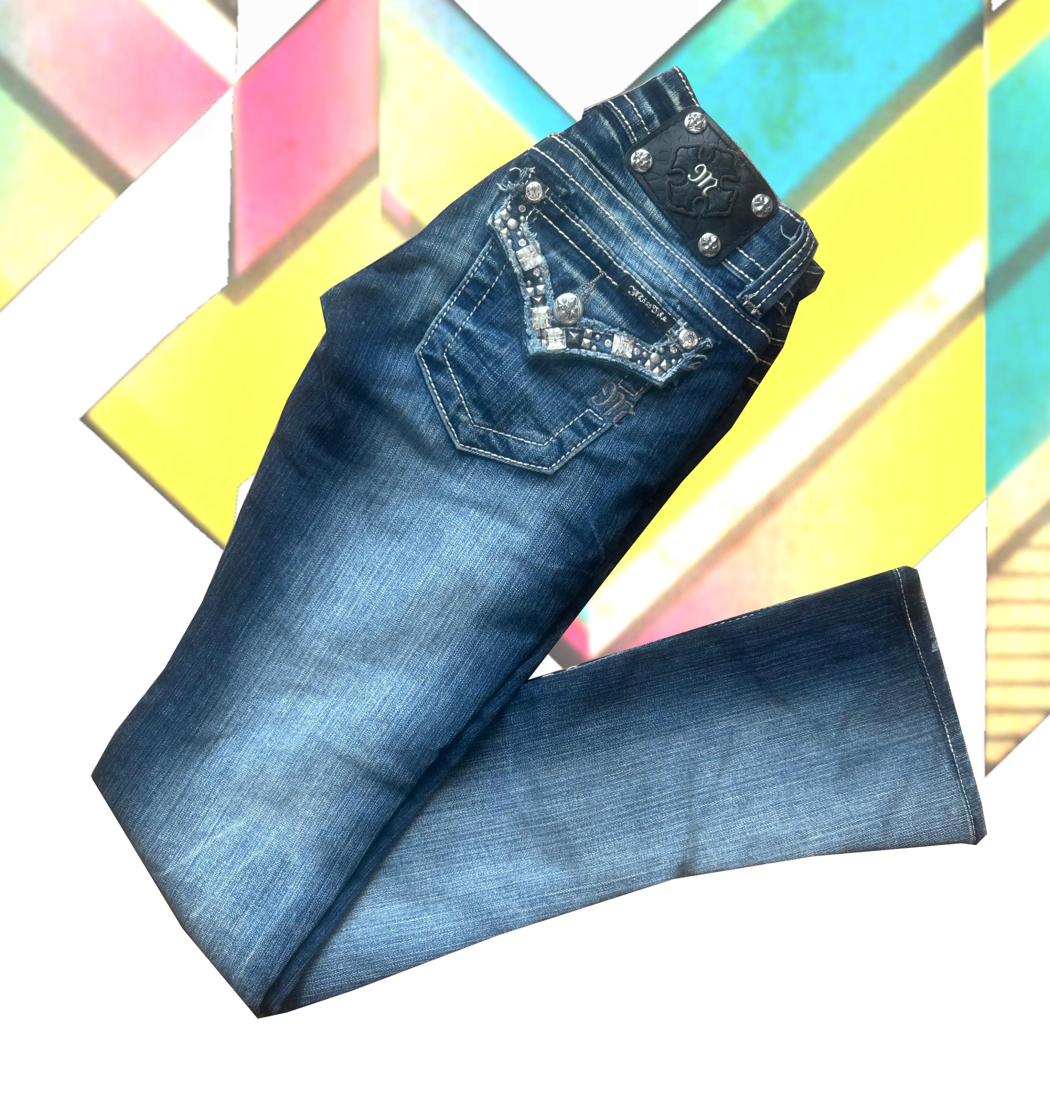 Miss me ヴィンテージ ビジューブーツカットデニム size25 MissMe