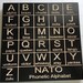 NATO Phonetic Alphabet Engraved in Wood Sign for Learning and - Etsy