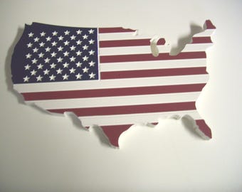USA Flag Plaque