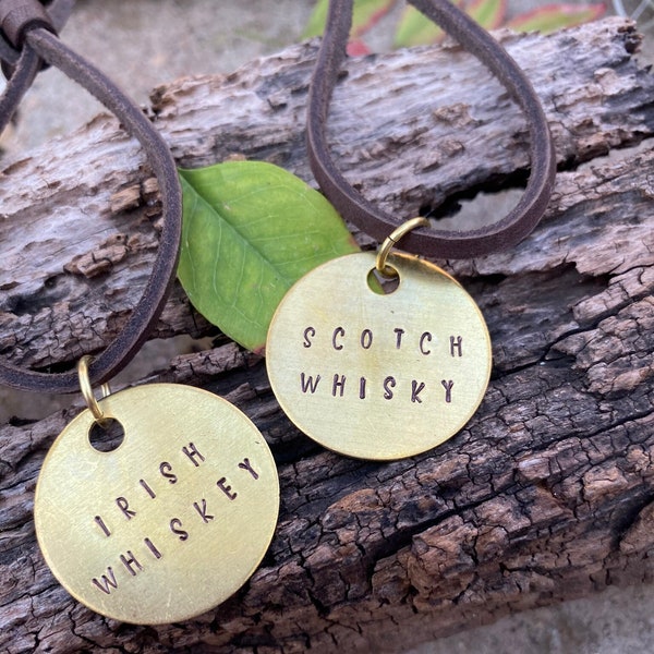 Leather Decanter Tag Etsy