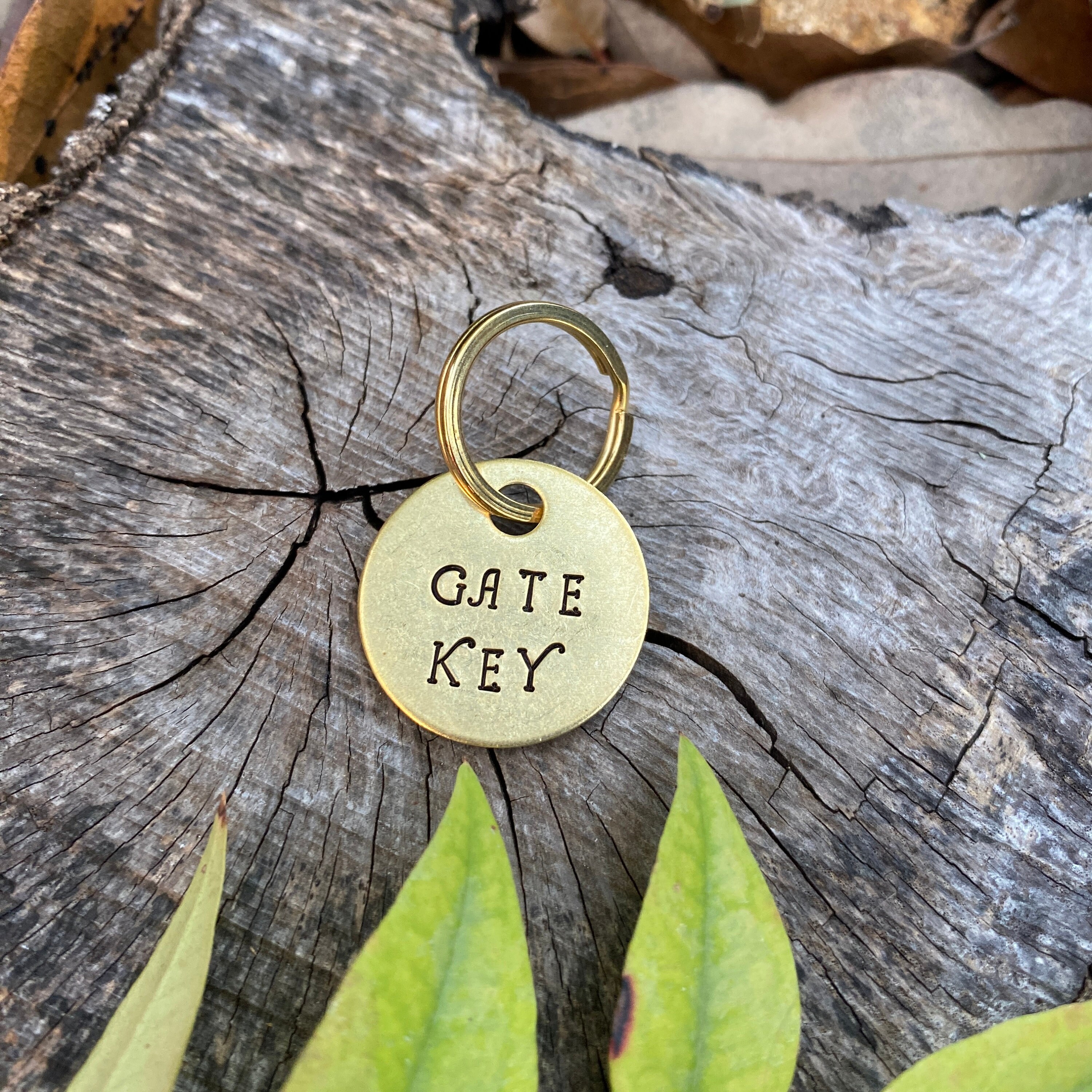 Gate Key Tag - Label Your Fence/gate Keys - Brass Key Tag Markers Metal ...