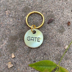 Key Chain Label Metal Metal Key Label Keychains - All Caps Identifier Tags - Key Organization ...