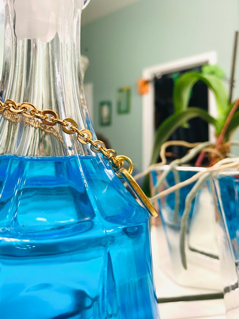 Mouthwash Label Decanter Bottle Tag | Hand-stamped Thick Brass Label ...