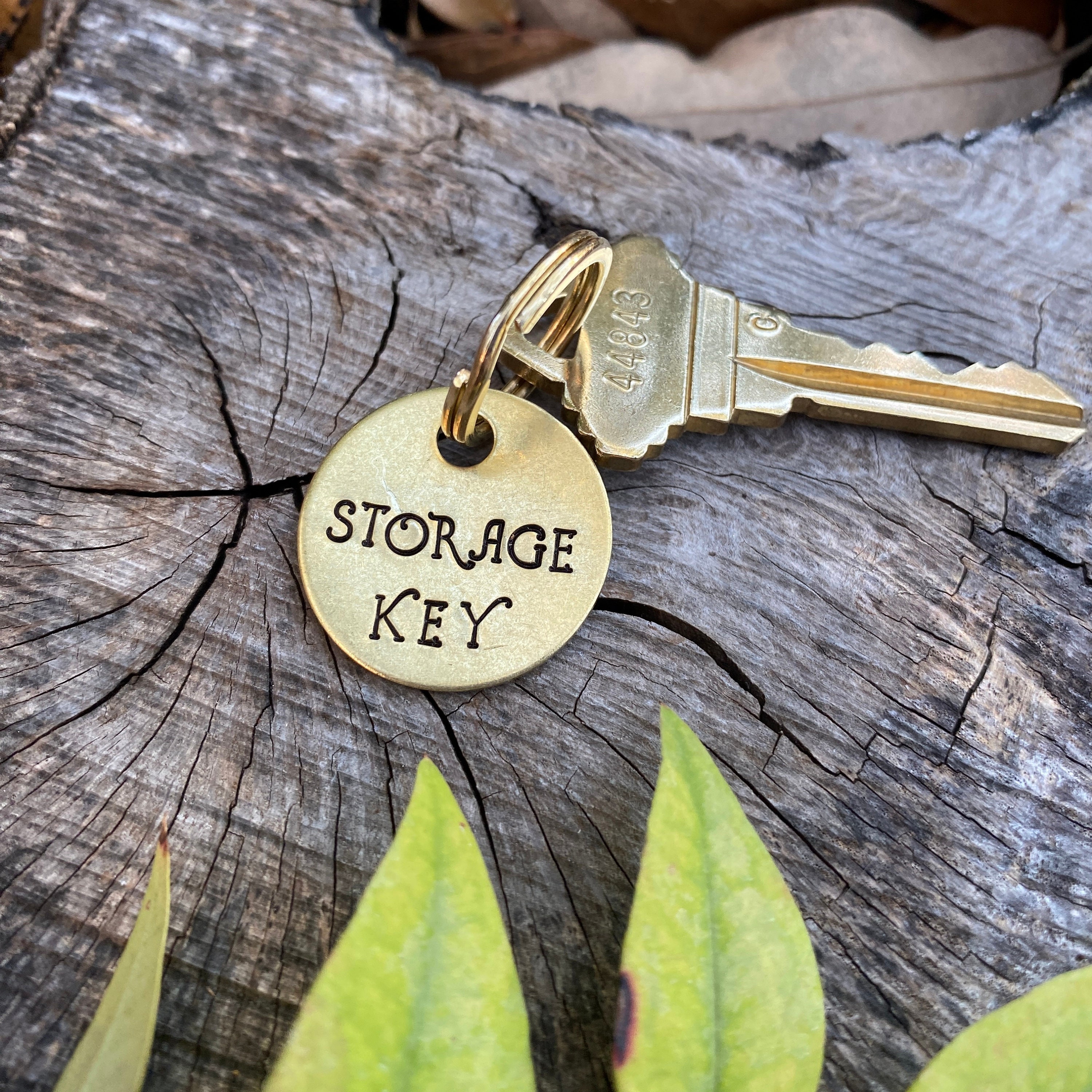 Key Markers Custom Tags for Your Keys 100 Brass Hand Stamped Label