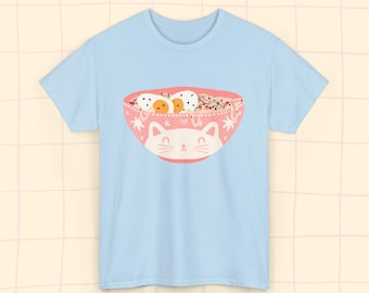 Ramen Cat T-Shirt / Cat lovers shirt / Ramen lovers tee / Unisex tshirt / Gifts for cat lovers / Gifts for women
