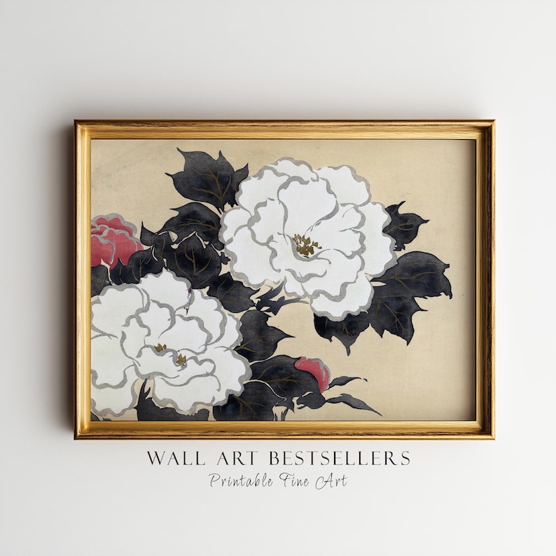 Peonies by Kamisaka Sekka