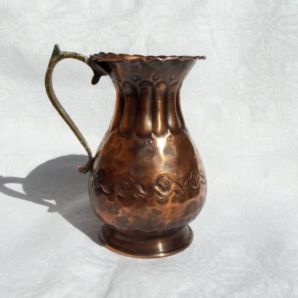 Copper Vase, Metal Vase, Turkish Vase