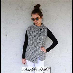 Crochet Vest Pattern - The Sherwood Vest/ Pattern number 084. Instant PDF Download - Includes 7 sizes up to 16 years.