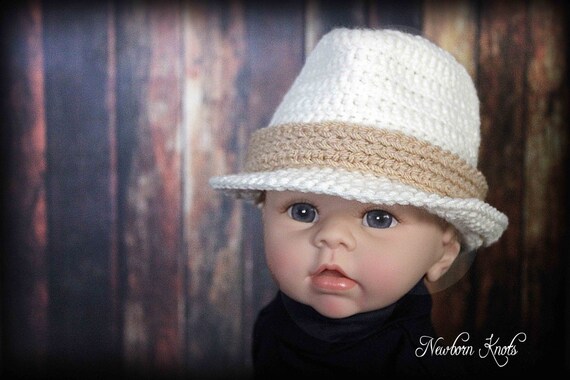 CROCHET PATTERN Baby Fedora Hat Baby 