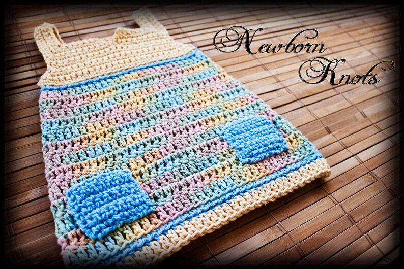 Crochet Baby Dress Pattern Baby Dress With Pockets/ Pattern Etsy