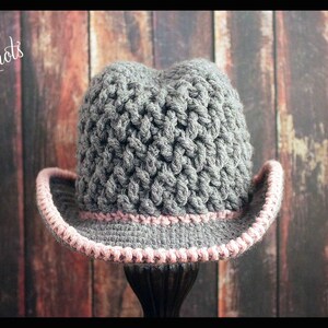 CROCHET PATTERN Baby Cowboy Hat Weaving Baby Cowboy Hat/ Pattern number 53. With 5 sizes up to 3 years Instant PDF Download image 4