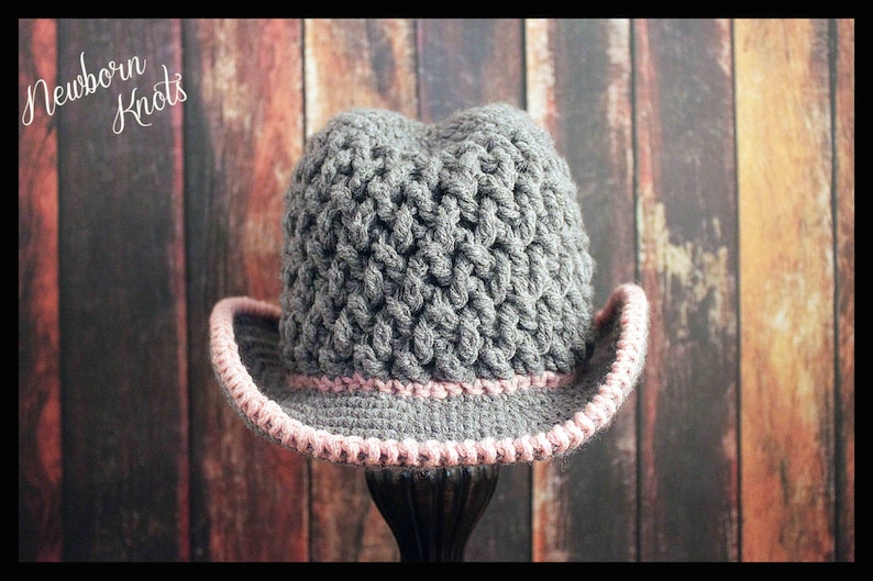 CROCHET PATTERN Baby Cowboy Hat Weaving Baby Cowboy Hat/ Pattern number 53. With 5 sizes up to 3 years Instant PDF Download image 4