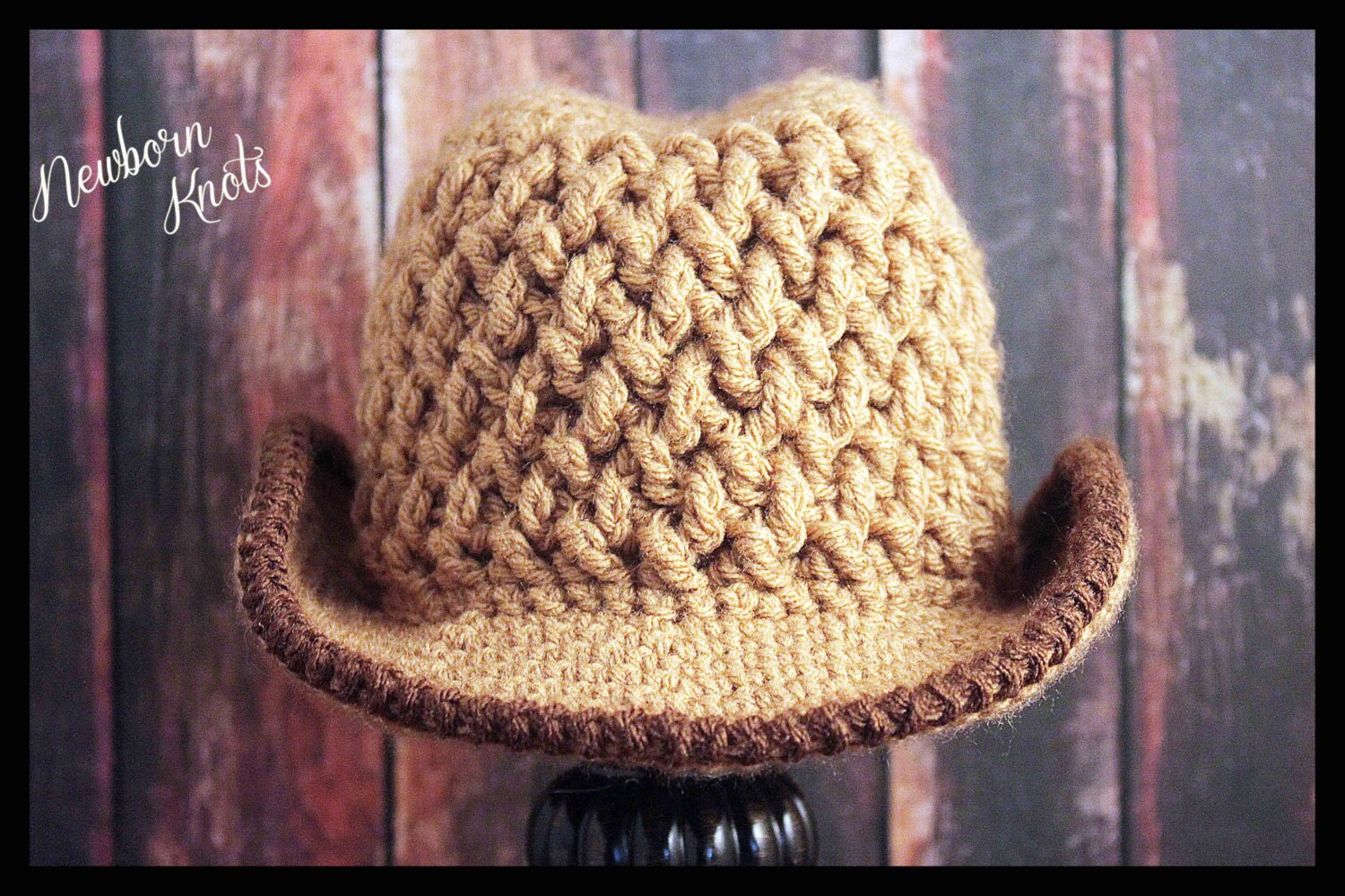 CROCHET PATTERN Baby Cowboy Hat Weaving Baby Cowboy Hat/ - Etsy