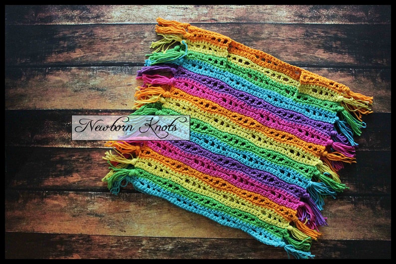 Crochet Pattern Poncho Rainbow River Bathing Poncho or Bathing Suit Cover/ Pattern 79. Instant PDF Download Includes 4 sizes up to 2 yr image 6