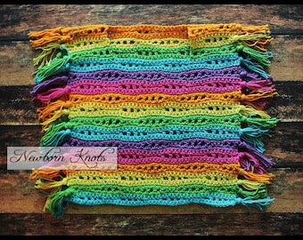 Crochet Pattern Poncho - Rainbow River Bathing Poncho or Bathing Suit Cover/ Pattern #79. Instant PDF Download - Includes 4 sizes up to 2 yr