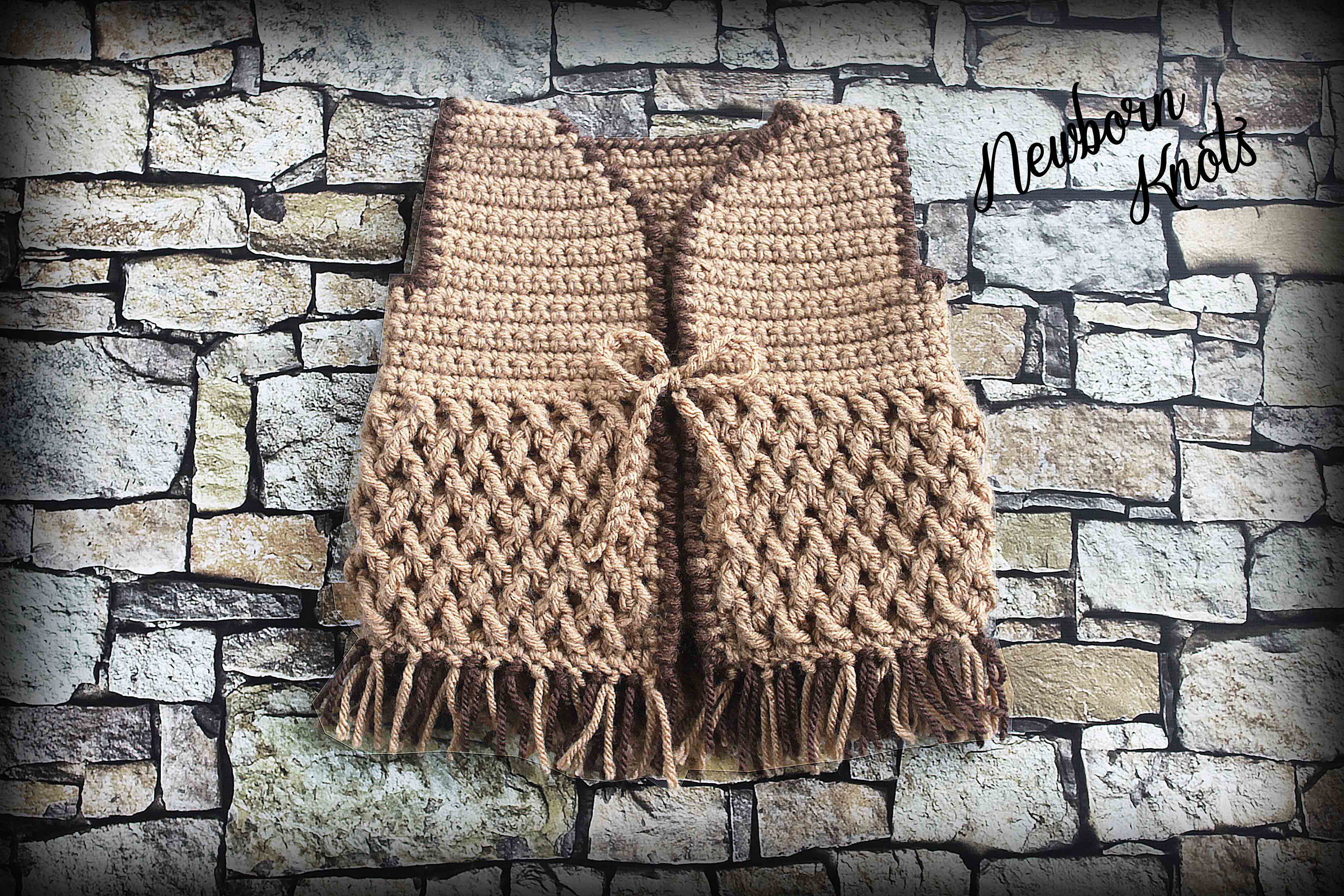 Crochet Cowboy Vest Pattern Weaving Fringe Baby Cowboy Vest/ Etsy