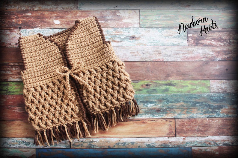 Crochet Cowboy Vest Pattern Weaving Fringe Baby Cowboy Vest/ Etsy Canada