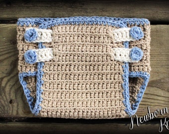 CROCHET PATTERN Diaper Cover - Double Strap Diaper Cover/ Pattern #26. Instant PDF Download