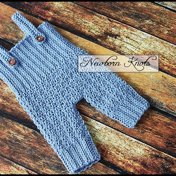 Crochet Pattern Baby Overalls - Straight-Up Overalls/ Pattern number 0108. Instant PDF Download - Include 4 sizes up to 2 years.