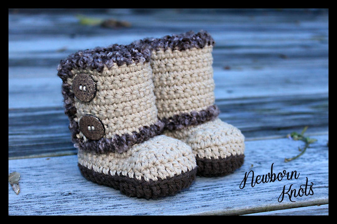 Crochet Baby Booties Pattern Boys or Girls Wrap Around - Etsy