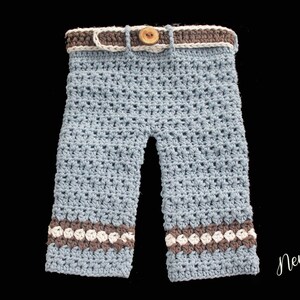 CROCHET PATTERN Baby Pants Boys or Girls Diamond Stripe Baby Pants/ Pattern number 050. Includes 5 sizes up to 2 year-Instant PDF Download image 3