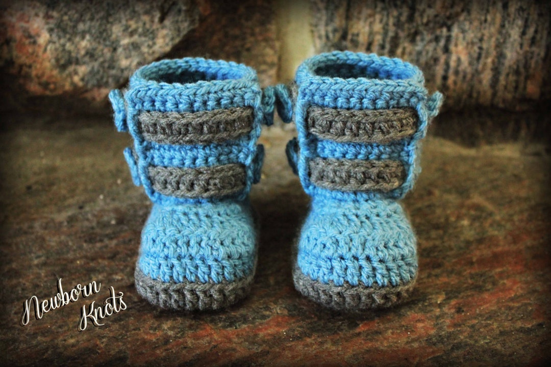 Crochet Pattern Baby Booties Boys or Girls Double Strap Baby - Etsy