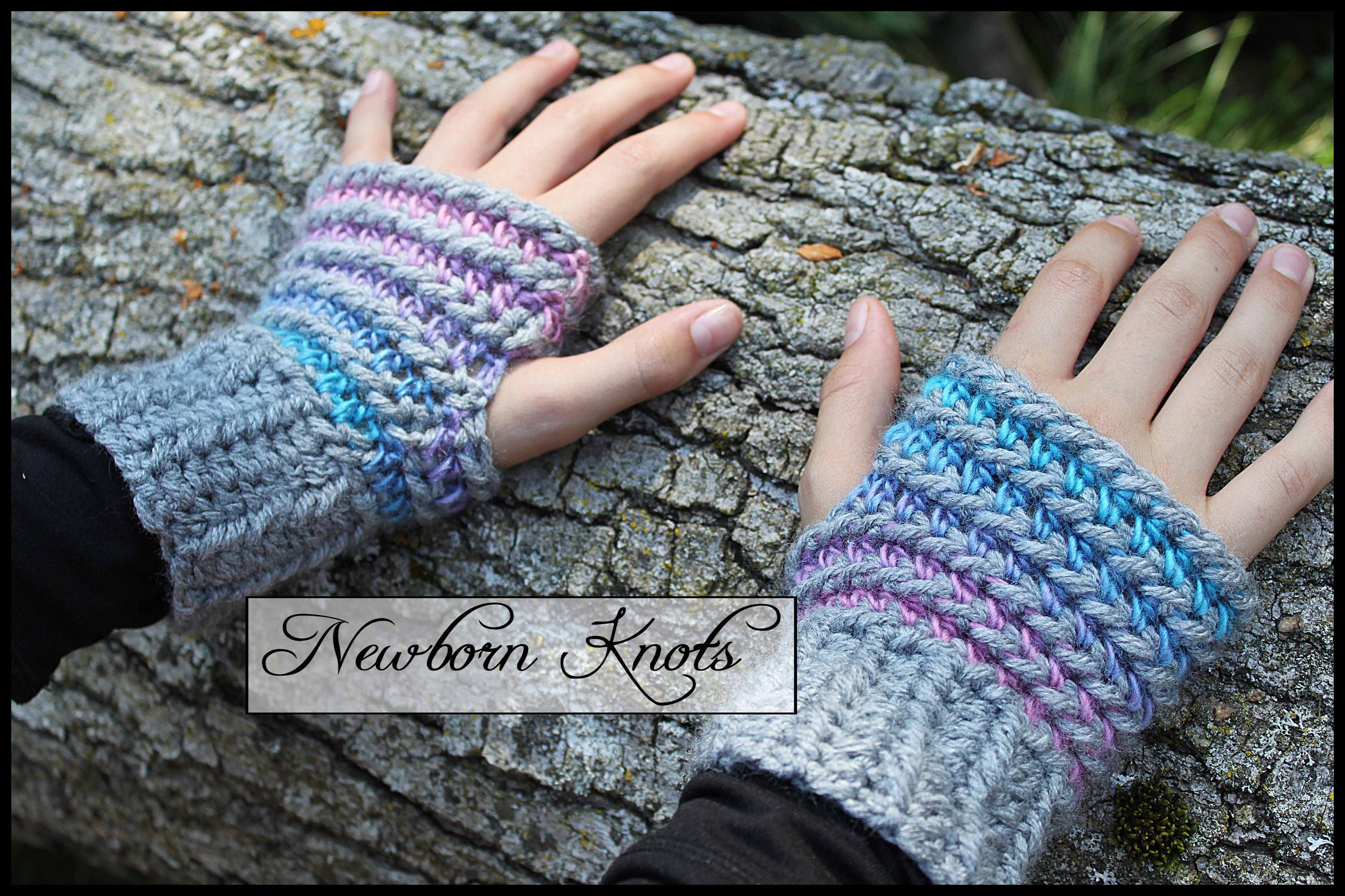 Crochet Pattern Fingerless Gloves Ridges Etsy
