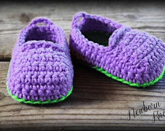 Crochet Pattern Baby Booties - Boys or Girls Easy Slip on Shoes/ Pattern #29. Instant PDF Download - Includes 3 sizes up to 12 months.