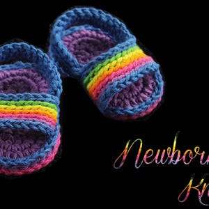 Crochet Pattern Baby Sandals Pin Stripe Baby Flip Flops. Pattern 51. Instant PDF Download Includes 3 sizes up to 12 months. image 4